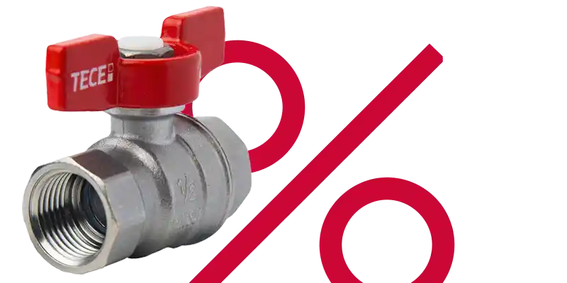 Акция на краны TECE