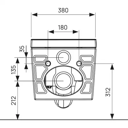 Размеры чаши TECEspring Smart L