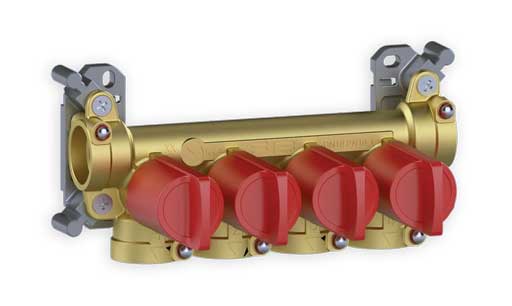 Коллектор CK3. Распределительный коллектор с несколькими кранами